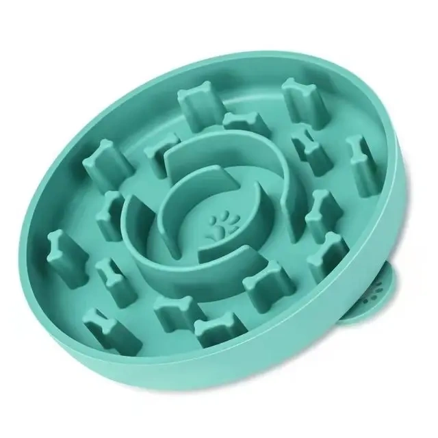 Slow Feeder Cat Dog Bowl With Suction Cups Pet Busy Bowl For Training Licking Dish Food IQ Treat Obesity Anxiety Relief