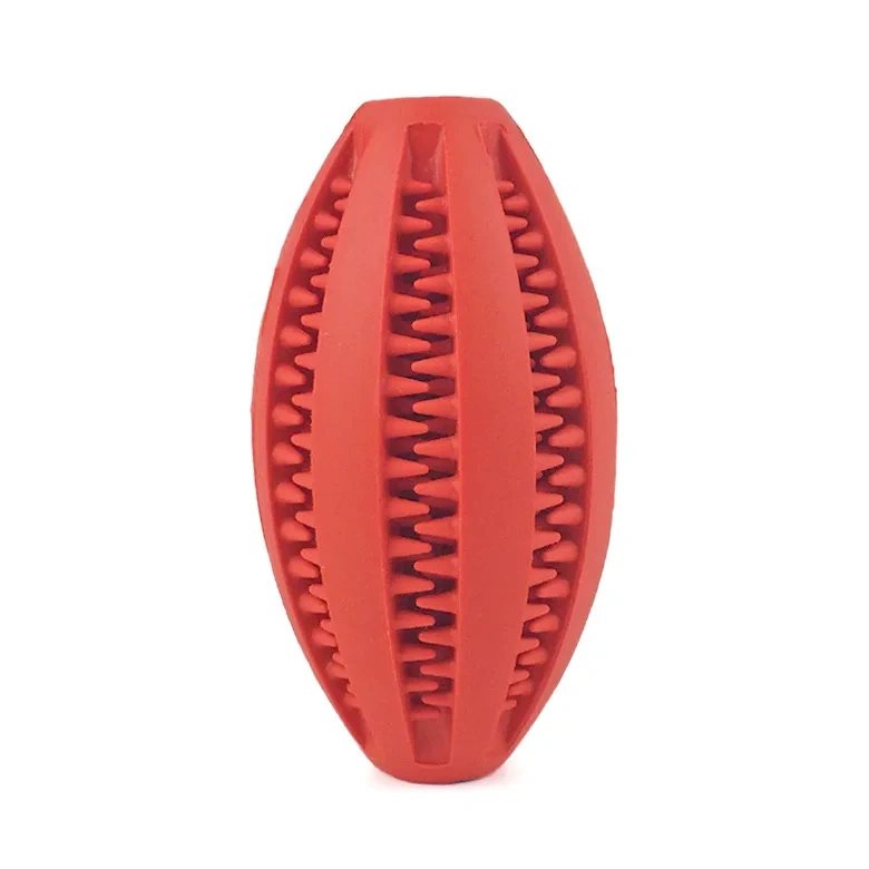 Pet Dog Chew Toys Teeth Cleaning Snack Ball Pet Dog Toy Ball Natural Rubber Super Tough Interactive Bouncy Pet Supplies