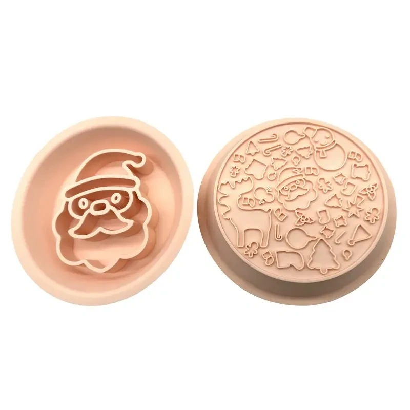 Silicone Christmas Design Pet Slow Feeding Bowl, Dog Licking Bowl With Suction Cup, Non-slip Bite Resistant Dog Placemat