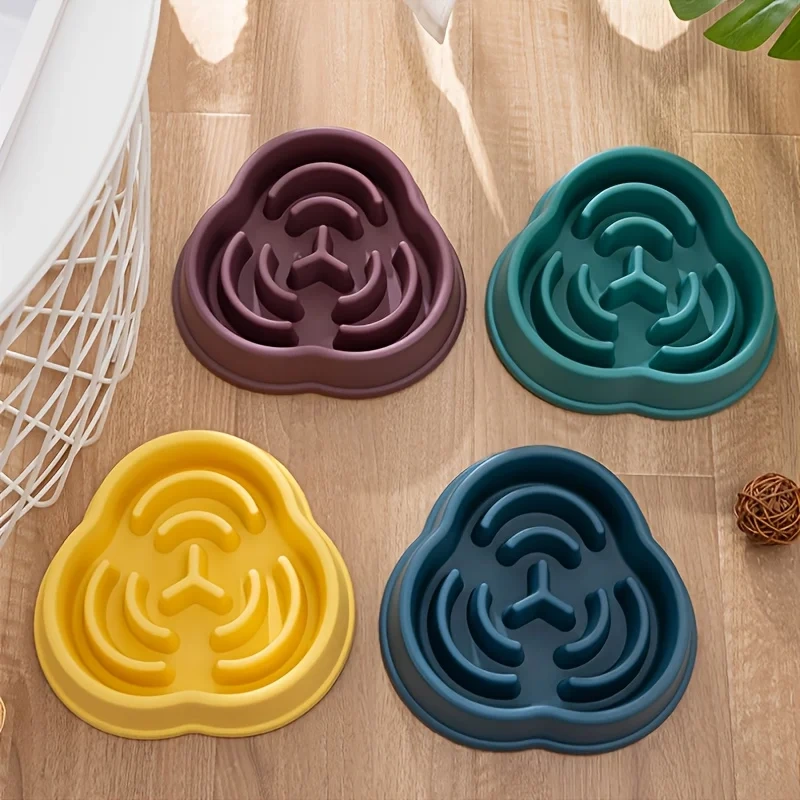 1 Piece/2 Pieces/4 Pieces Pet Slow Feeding Bowl Suitable for Dogs and Cats, Non Slip Feeding, Dog Bowl, Indoor Durable Food Bowl