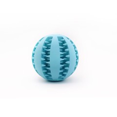 Dog Toy Ball Nontoxic Bite Resistant Toy Chew Ball for Pet Dogs Puppy Cat and Dog Pet Food Treat Feeder Chew Tooth Cleaning Ball