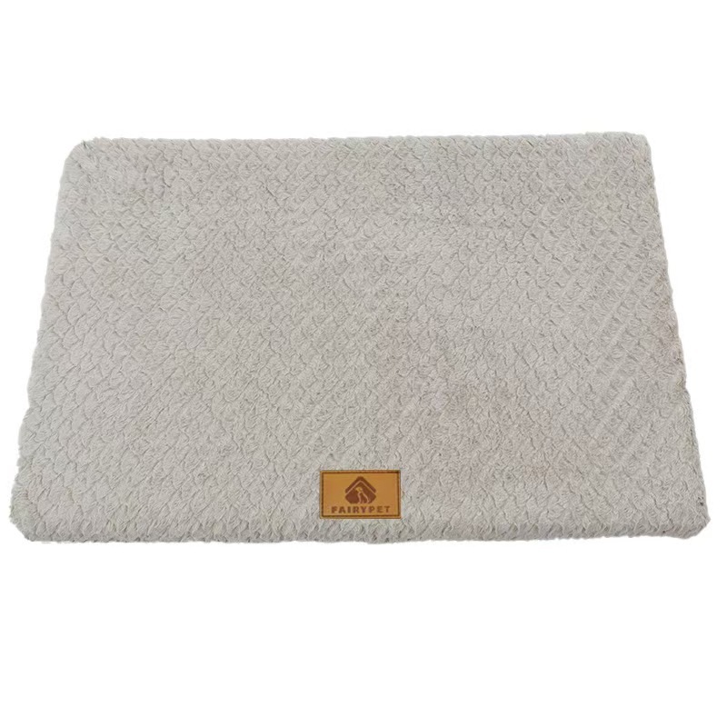 Short Plush Removable Washable Pet Bed, High Elasticity Non-Collapse Dog Bed, Suitable For Small And Medium Dogs and Cats