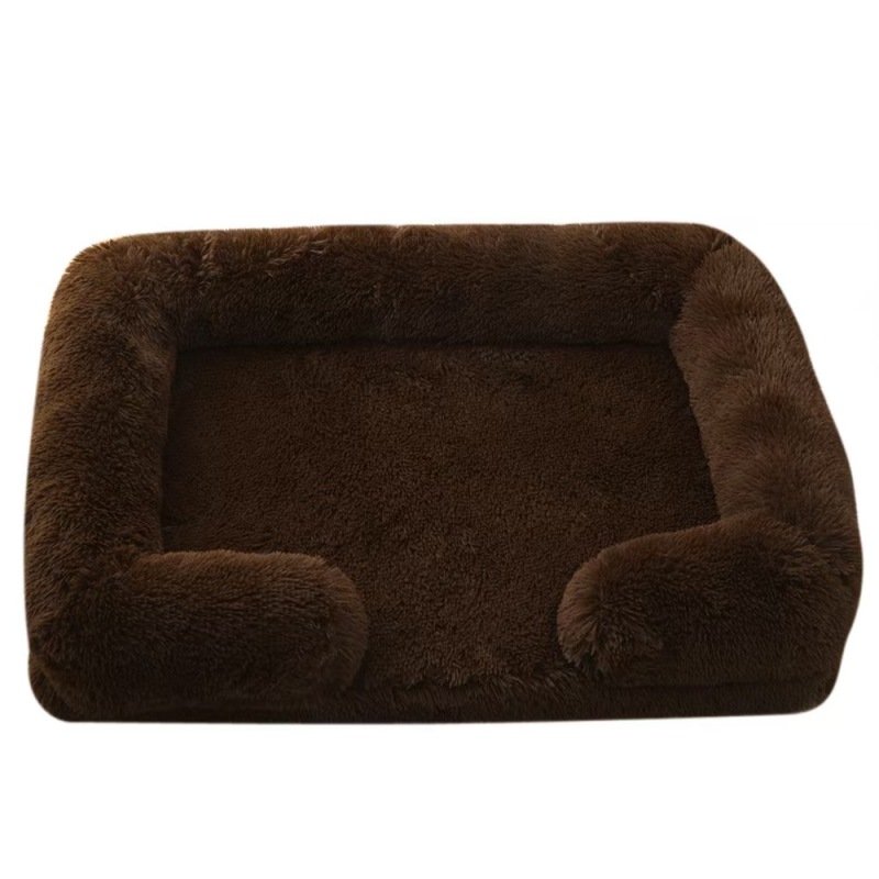 Large Dog Bed Plush Ring Cat Puppy Winter House Sleeping Mats On The Floor Sofa Cat Bed Dog Kennel Mattress Pad Pet Supplies