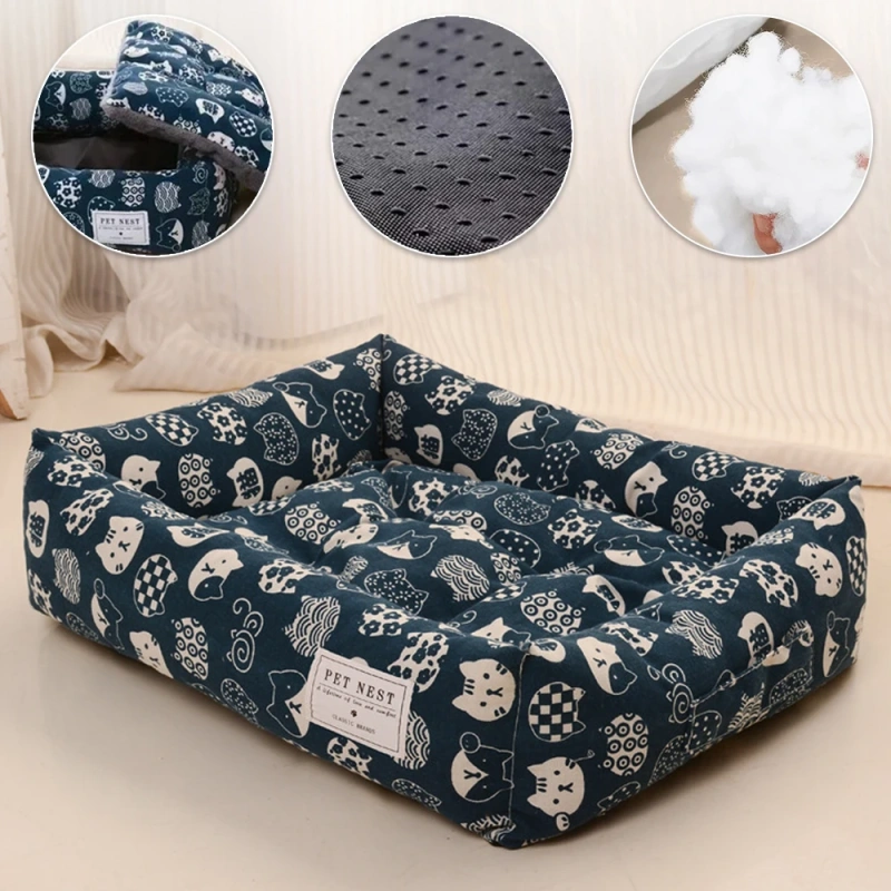 1PC Dog Bed Home Pet Large Supplies Pet Mattress Sleeping Nest Cave for Small Dogs Puppy Pet Products Mattress Haustierbett