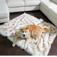 Dog Bed with Waterproof and Washable Cover Luxury Faux Fur Orthopedic Fluffy Pet Beds Memory Foam Extra Large Dog Sofa cushion