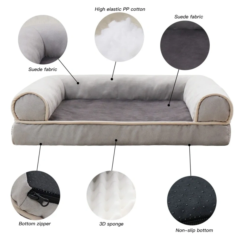 Cat Dog Bed Sofa Warm Cat Nest Pet Bed for Small Medium Dogs Cats Comfortable Plush  Non-slip Puppy Pet Supplies Sofa Bed