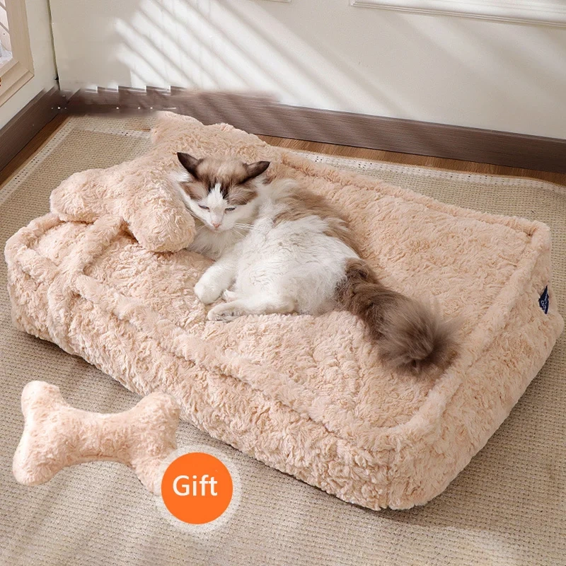 Winter Warm Pet Dog Bed Comfortable Pet Sleeping Bed for Small Medium Dogs Soft Detachable Puppy Bed Dog Accessories