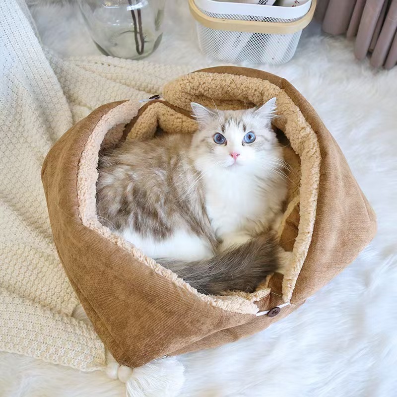 3In1 Pet Beds Cat Mats Blankets Cat Accessories Small Dog Beds Nest Multifunctional Foldable Pet Beds Supplies Puppy Cat Sleep