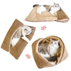 3In1 Pet Beds Cat Mats Blankets Cat Accessories Small Dog Beds Nest Multifunctional Foldable Pet Beds Supplies Puppy Cat Sleep