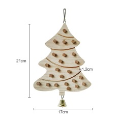 Parrot Chewing Toys Natural Wooden Parrots Block Cork Puzzle Toy Hanging Small Birds Playing Tearing Toy Bird Accessories