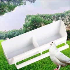 Bird Feeder Bird Food Double Plastic Seed Water Feeder Dispenser Standing Frame Food Feeder Cup for Parrots Bird Cage Bowl
