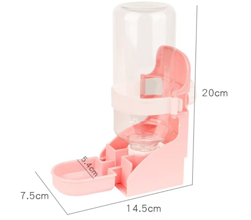 500ML Pet Parrots Birds Drinker Water Feeder Bowl For Pigeon Rabbit Cat Small Pets Cat Dog Cage Hanging Water Dispenser