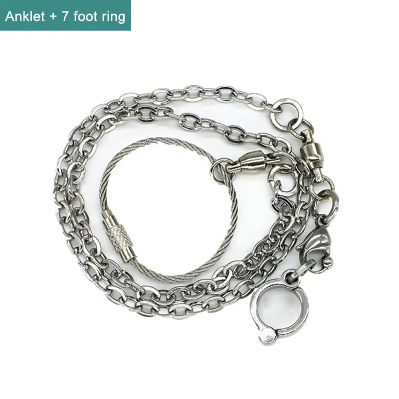 Parrot Stainless Steel Foot Ring Chain Opening Activity Ring Nyasa Cockatiel Cockatoo Sun Conure Monk Parakeet Stand Anklet