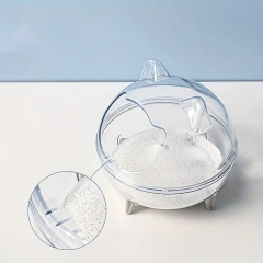 Hamster Sand Bath Small Animal Toilet Bathroom Large Space Transparent Shower Room Hamster Sand Bath Container Cage Accessories