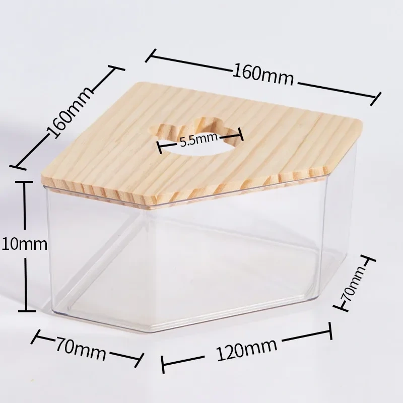 Hamster Bathroom House Sandbox Full Transparent Urine Sand Basin Golden Bear Supplies Sand Bath Container Small Pet Bathroom