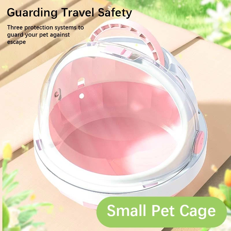 New Hamster Cage Portable Outer Basket Honey Bag Weasel Flower Branch Mouse Golden Wire Bear Panoramic Outer Bag Pet Supplies