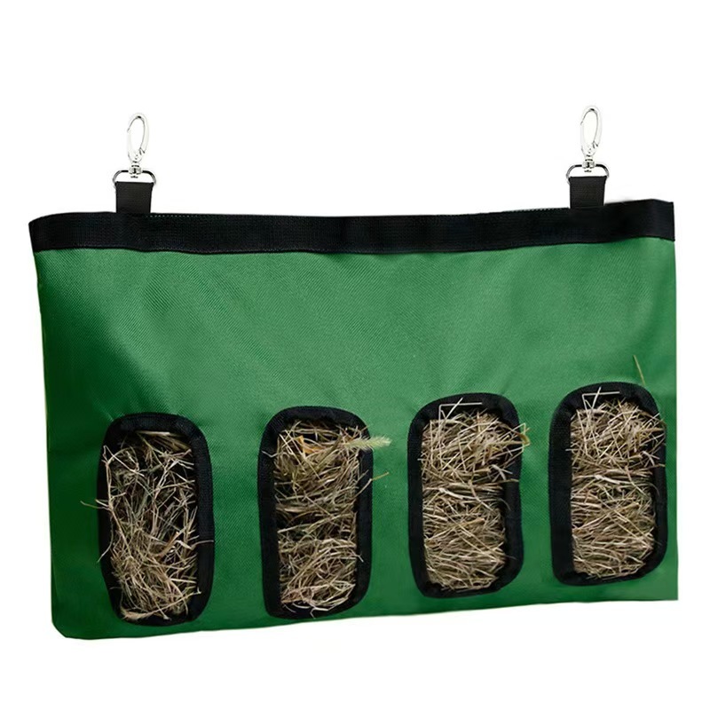 Hay Bag Hanging Pouch Feeder Holder Feeding Dispenser Container for Rabbit Guinea Pig Small Pet Animals Oxford cloth