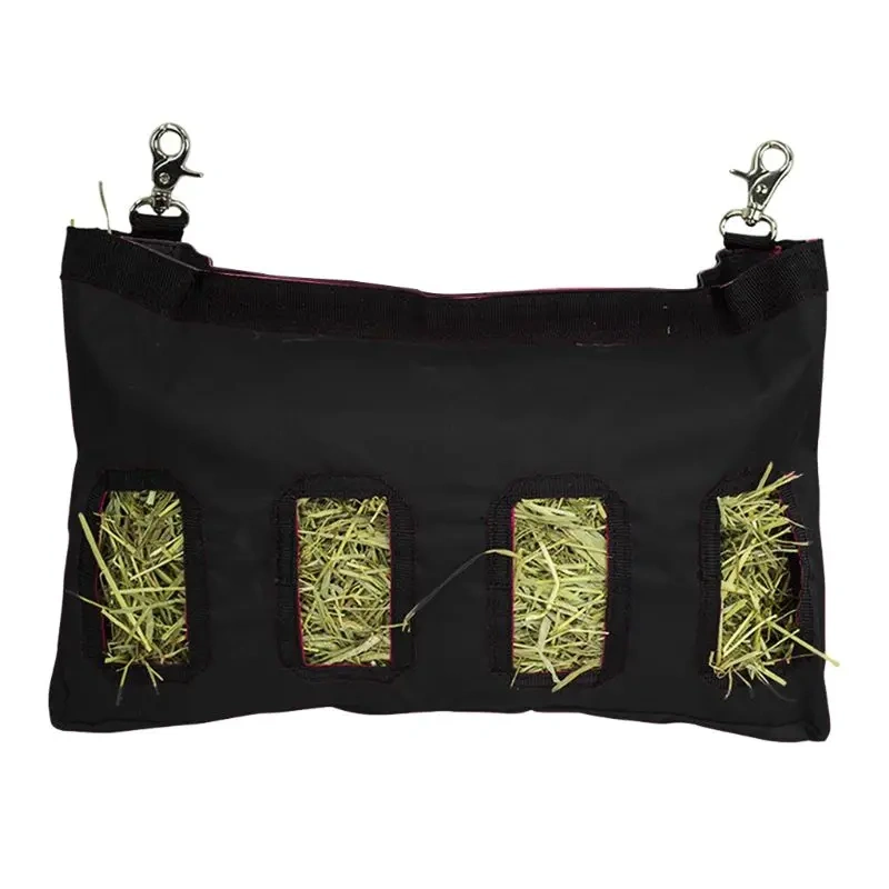 Hay Bag Hanging Pouch Feeder Holder Feeding Dispenser Container for Rabbit Guinea Pig Small Pet Animals Oxford cloth