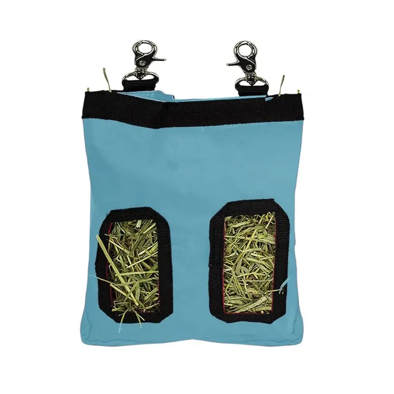 Hay Bag Hanging Pouch Feeder Holder Feeding Dispenser Container for Rabbit Guinea Pig Small Pet Animals Oxford cloth