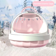 New Hamster Cage Portable Outer Basket Honey Bag Weasel Flower Branch Mouse Golden Wire Bear Panoramic Outer Bag Pet Supplies