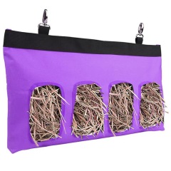 Hay Bag Hanging Pouch Feeder Holder Feeding Dispenser Container for Rabbit Guinea Pig Small Pet Animals Oxford cloth