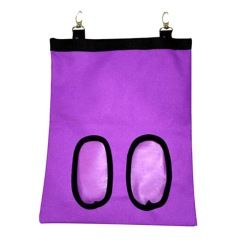 Hay Bag Hanging Pouch Feeder Holder Feeding Dispenser Container for Rabbit Guinea Pig Small Pet Animals Oxford cloth