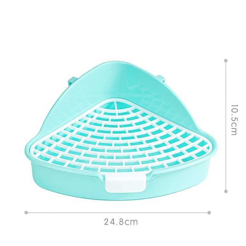 Medium Rabbit Litter Box Bunnies Corner Toilet Box for Ferret Hamster Dragon Cat Guinea Pig Dutch Pig Supplies