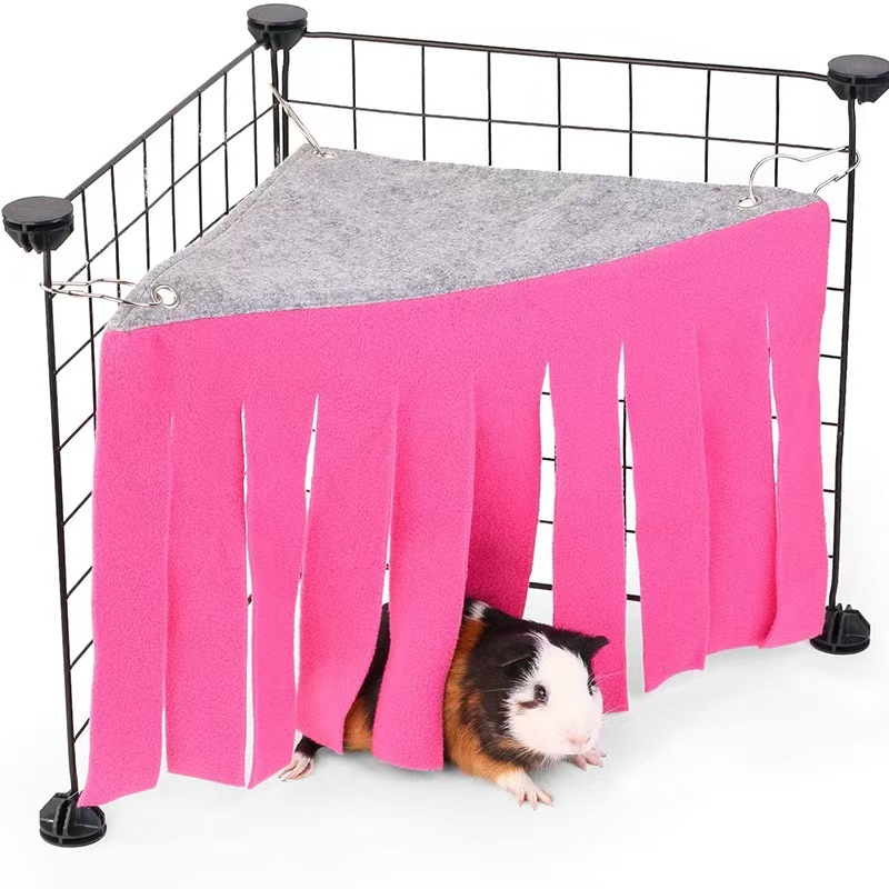 Tassel Strip Pet Tent Hideout Hideaway Guinea Pig Hamster Hedgehog Hammock Curtain Small Pets Hanging Bed Corner Nest Mat House