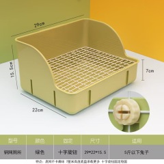Rabbit Litter Box Pee Pan Tray Pet Toilet Corner Toilet Box Litter Pan Bunny Trainer for Small Animals Chinchillas Rats