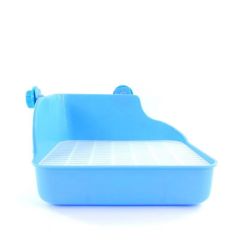 Rabbit Toilet Square Shape Pet Toilet Small Animal Toilet for Rabbit Chinchilla Guinea Pig Cage Hamster Bathroom Small Pet Cage