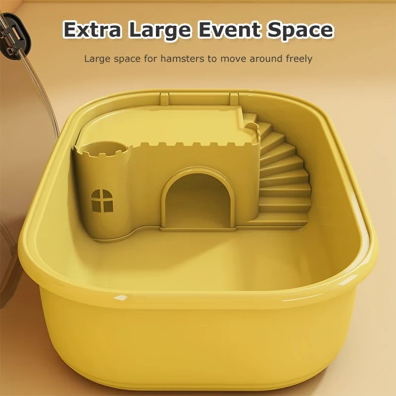 Hamster Cage Deluxe Large Space Villa Indoor Openable Top Pet Cages Guinea Pig Small Animal Cage For Hedgehog Pets Supplies