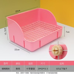 Rabbit Litter Box Pee Pan Tray Pet Toilet Corner Toilet Box Litter Pan Bunny Trainer for Small Animals Chinchillas Rats