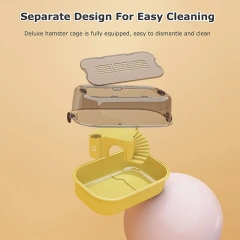 Hamster Cage Deluxe Large Space Villa Indoor Openable Top Pet Cages Guinea Pig Small Animal Cage For Hedgehog Pets Supplies