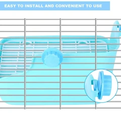 Rabbit Toilet Square Shape Pet Toilet Small Animal Toilet for Rabbit Chinchilla Guinea Pig Cage Hamster Bathroom Small Pet Cage