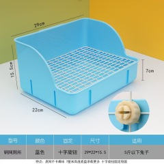 Rabbit Litter Box Pee Pan Tray Pet Toilet Corner Toilet Box Litter Pan Bunny Trainer for Small Animals Chinchillas Rats