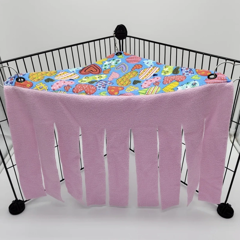 Tassel Strip Pet Tent Hideout Hideaway Guinea Pig Hamster Hedgehog Hammock Curtain Small Pets Hanging Bed Corner Nest Mat House