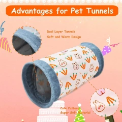 Guinea-Pig Rabbit Tunnel-Tube Toys Bunny Hamster Hideout Small Animal Activity Tunnels Hideaway Accessoies Pet Products