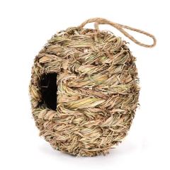 1PC Grass Nest Hand-woven Hibiscus Grass Gourd Bird House