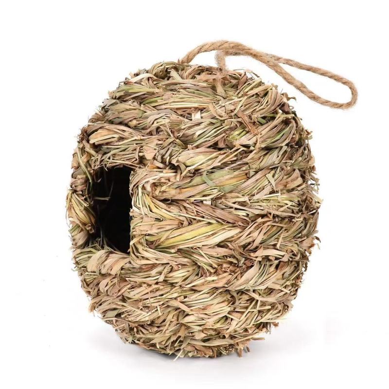 1PC Grass Nest Hand-woven Hibiscus Grass Gourd Bird House