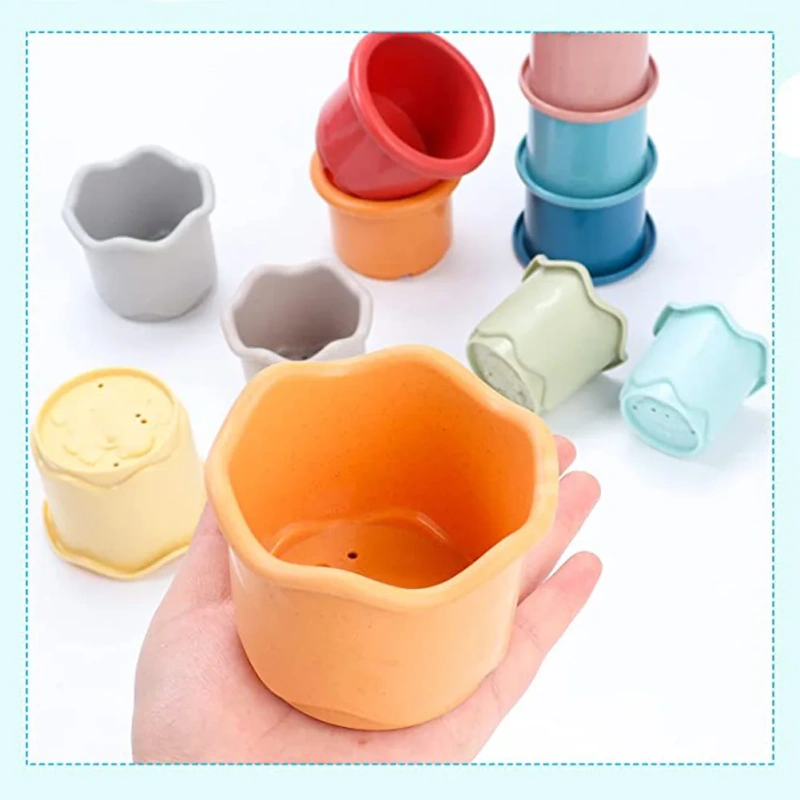Stacking Cups Toy For Rabbits Multi-colored Reusable Small Animals Puzzle Toys For Hiding Food Playing Home Pet Supplies