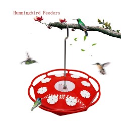 Hummingbird Feeder with 8 Feeding Hanging Bird Feeder Ant and Bee Proof Flower Shape Hummingbird Feeder for Garden Outdoor