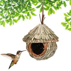 1PC Grass Nest Hand-woven Hibiscus Grass Gourd Bird House