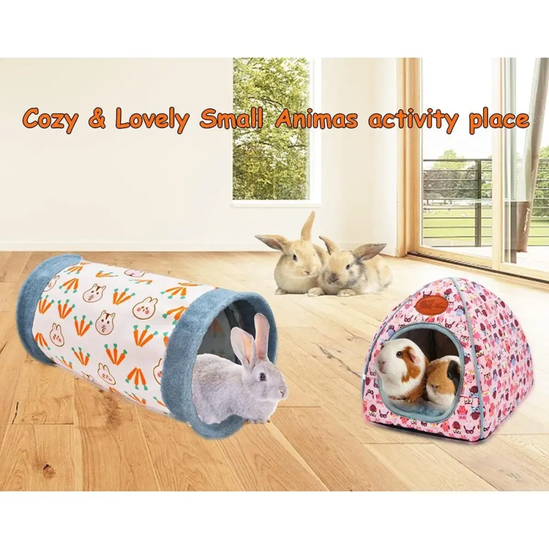 Guinea-Pig Rabbit Tunnel-Tube Toys Bunny Hamster Hideout Small Animal Activity Tunnels Hideaway Accessoies Pet Products