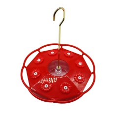 Hummingbird Feeder with 8 Feeding Hanging Bird Feeder Ant and Bee Proof Flower Shape Hummingbird Feeder for Garden Outdoor