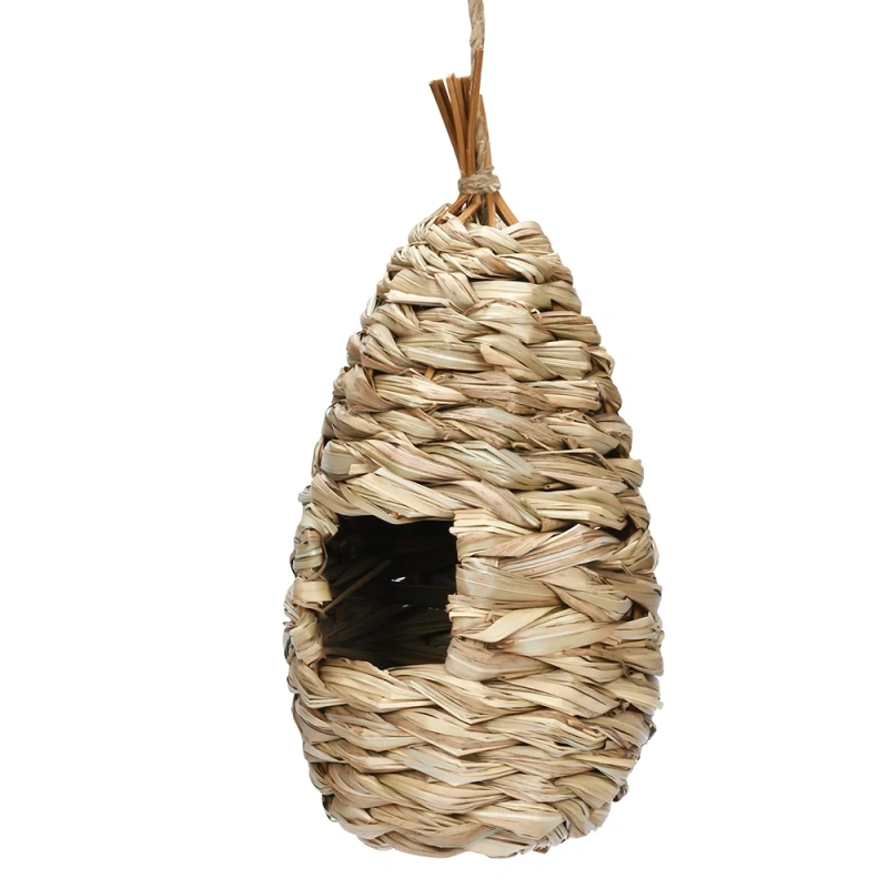 1PC Grass Nest Hand-woven Hibiscus Grass Gourd Bird House