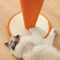 Cute Carrot  Cat Tree Sisal Hemp Cat Scratch Board 40*30cm Logs Material Cat Tower  Scratching Post  Griffoir Chat