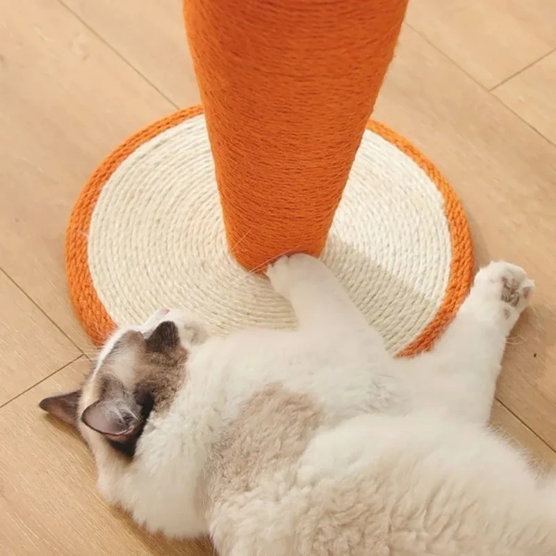 Cute Carrot  Cat Tree Sisal Hemp Cat Scratch Board 40*30cm Logs Material Cat Tower  Scratching Post  Griffoir Chat