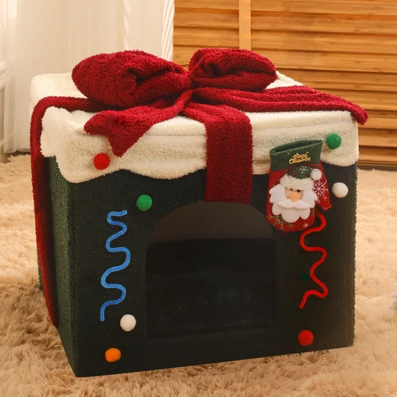 Cat Nest Winter Warm Closed Four Seasons Universal Internet Celebrity Cat House Bed House Villa Dog Kennel Pet Supplies