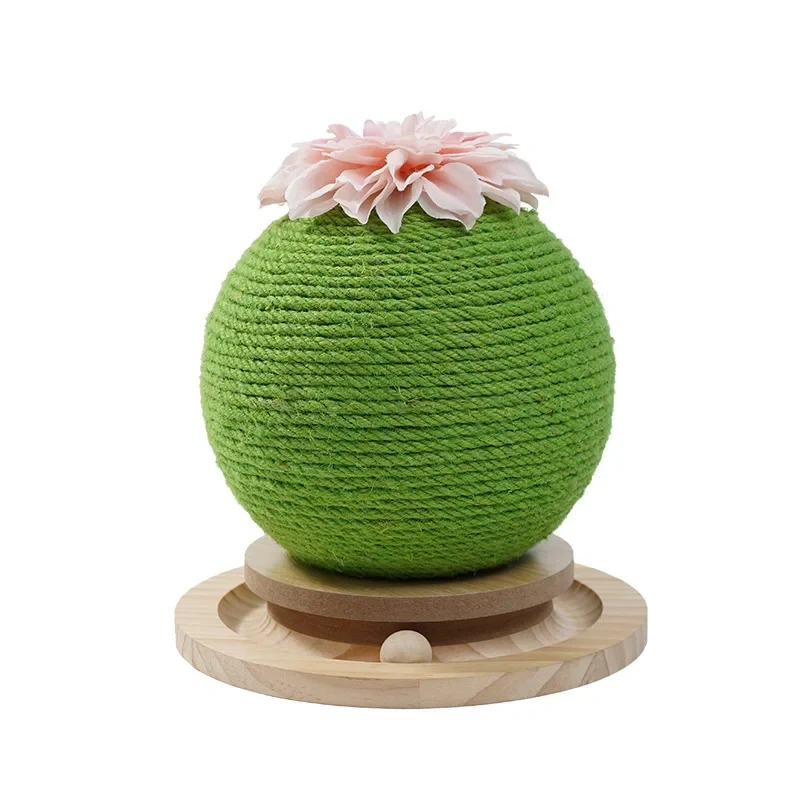 Cactus Cat Scratching Board Claw Grinder Cactus Sisal Scratching Post Round Climbing Frame Wear-resistant Cat Scratching Toys