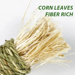 Hand-woven Pet Chew Toy Water Grass Carrot Rabbit Toy Molars Relieve Boredom Guinea Pig Chinchilla Chewing Grass Toys D9130